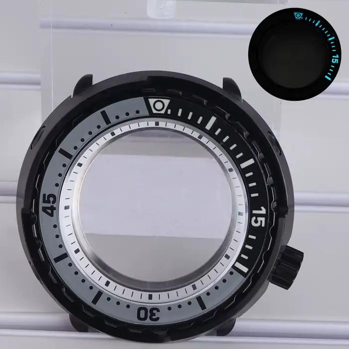 Boîtier de montre de plongée modifié 47mm, lunette lumineuse pour Seiko NH35 NH36 NH34 NH38 4R36, mo