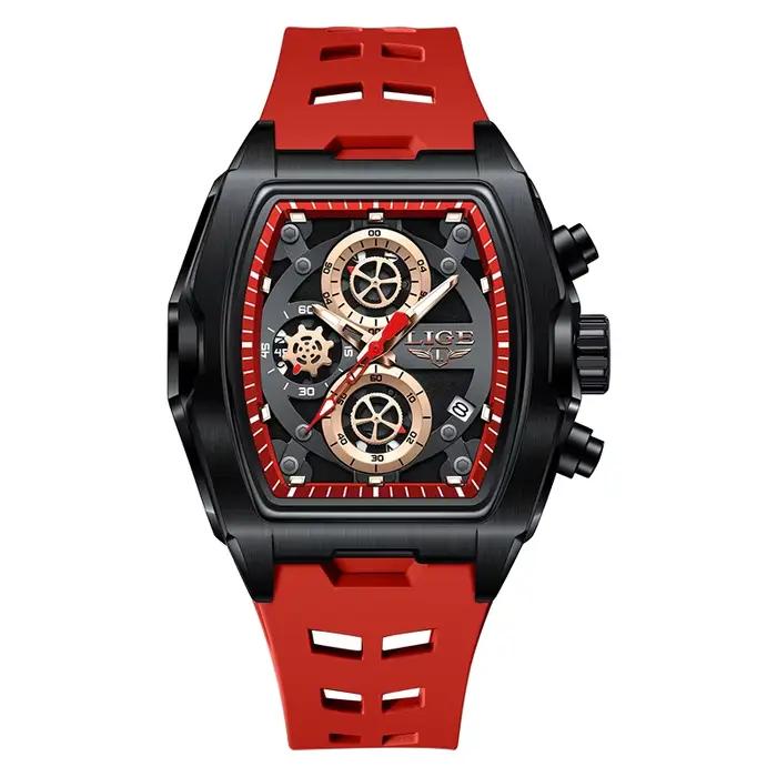Montres à quartz pour hommes LIGE, vente flash, mode, marque de luxe, boîtier en résine, montres de 