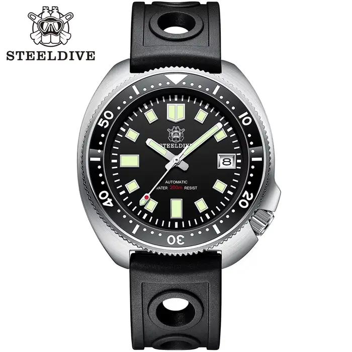 STEELDIVE SD1970 montre de plongée mécanique automatique capitaine Willard NH35 montres tortue homma