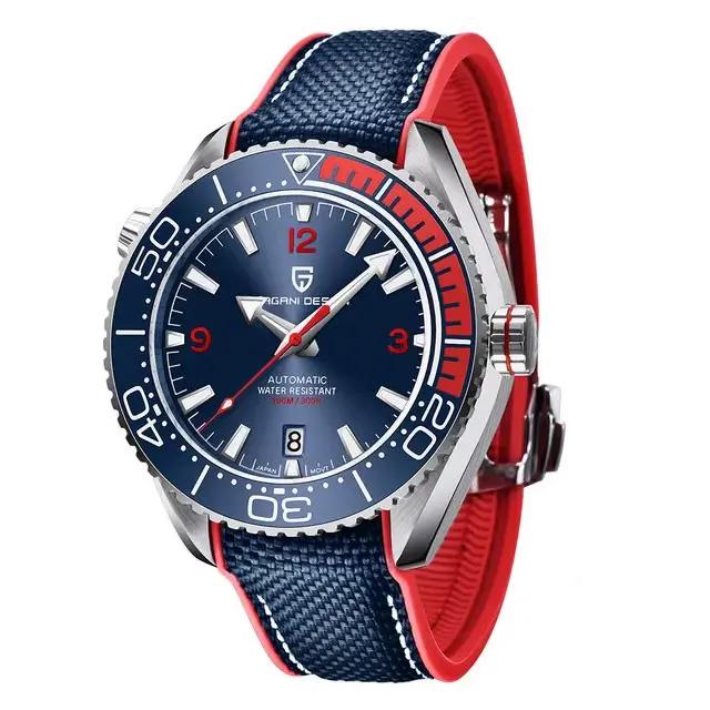PAGANI DESIGN classique luxe hommes montre-bracelet mécanique verre saphir horloge haut marque en ac