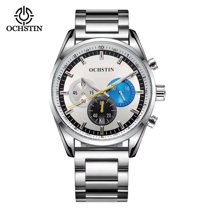 Montre Homme OCHSTIN Populaire à l'International, Bracelet Acier, Étanche, Mouvement Quartz, Montre 