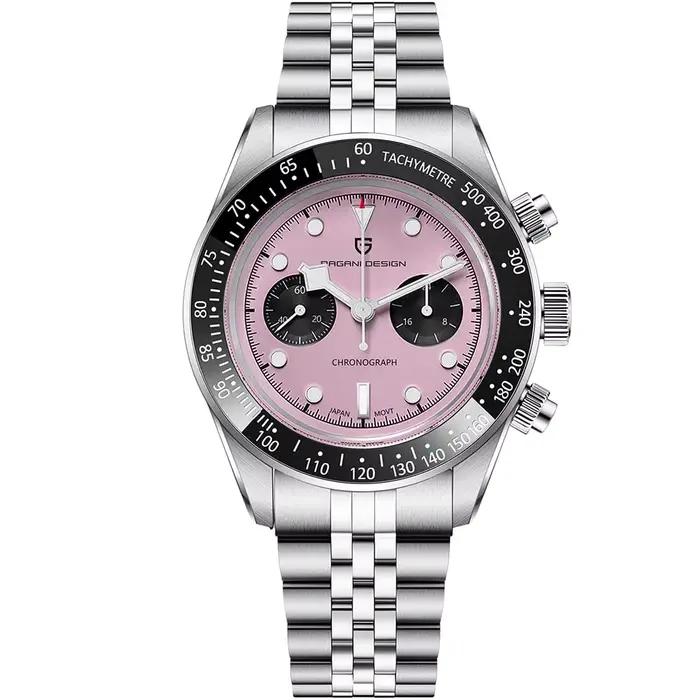 Nouvelles montres pour hommes Panda rose PAGANI DESIGN, montre chronographe à quartz de luxe, étanch