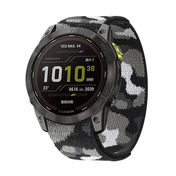 Bracelet de montre ultraléger en Nylon, 26/22mm, pour Garmin Epix Gen 2/Epix Pro 47mm 51mm/Fenix 6X 