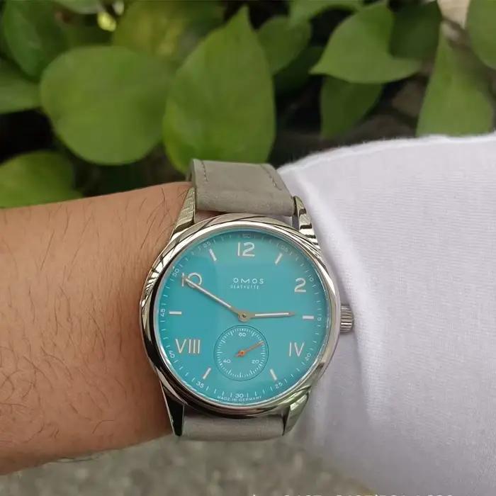 Montre mécanique automatique haut de gamme pour homme de 39 mm avec mouvement Seagull ST17, étanche 