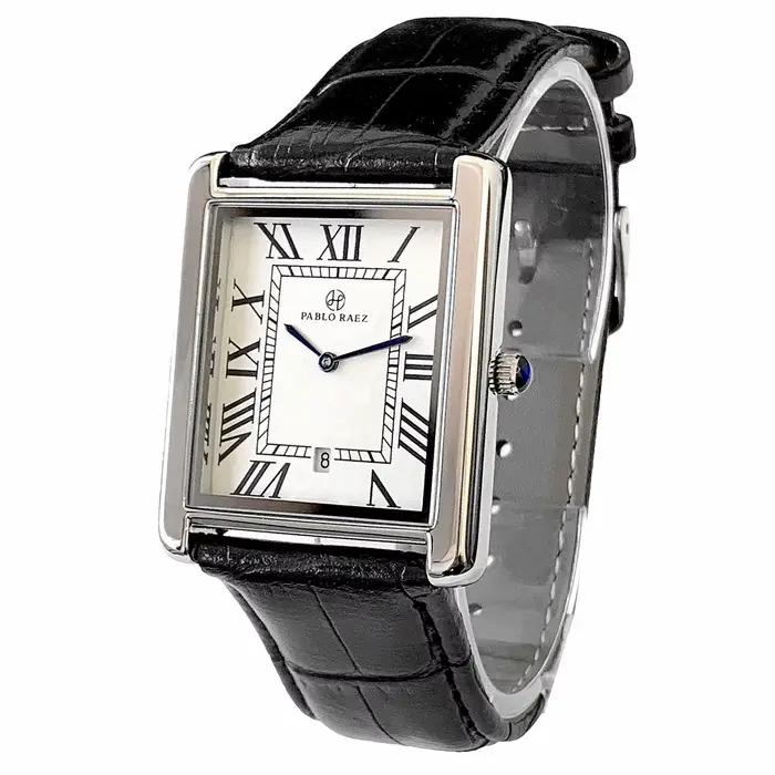 UTHAI hommes montre affaires lumière marque de luxe carré classique calendrier étanche ceinture mâle