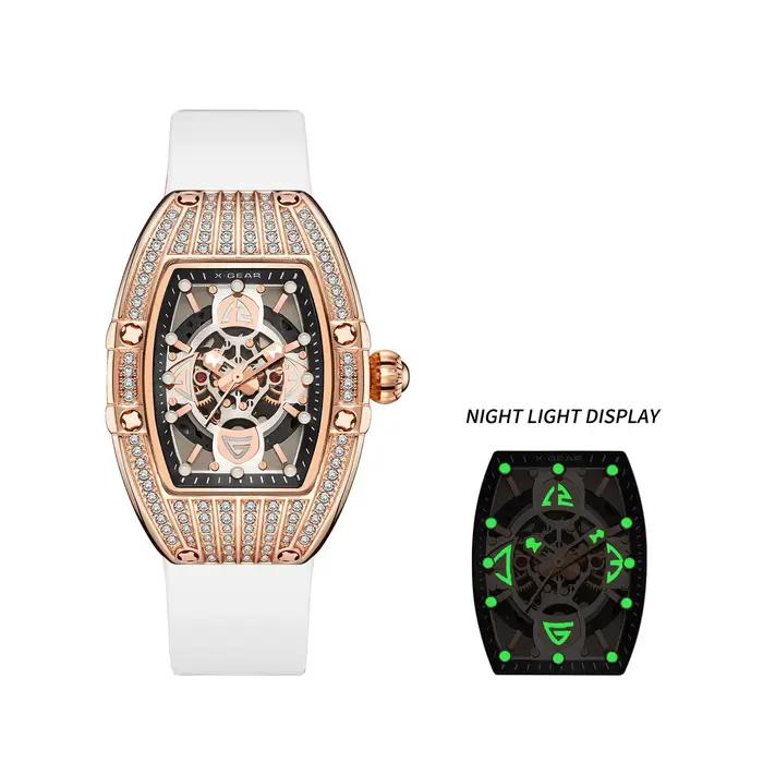 Montre pour femme élégante et luxueuse avec diamants, cadeau polyvalent, montre à quartz