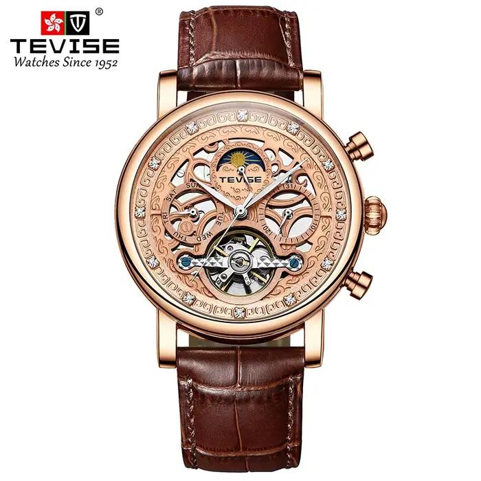 Montre-bracelet mécanique pour homme, style simple, élégante, classique