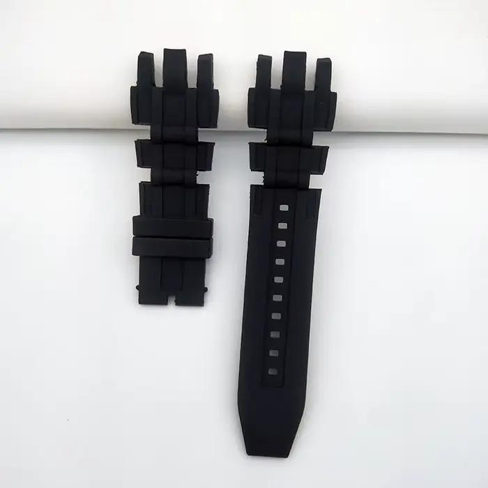 Bracelet de montre de remplacement noir, 30mm x 26mm, confortable, pour Invicta Reserve Gmt 6177, ce