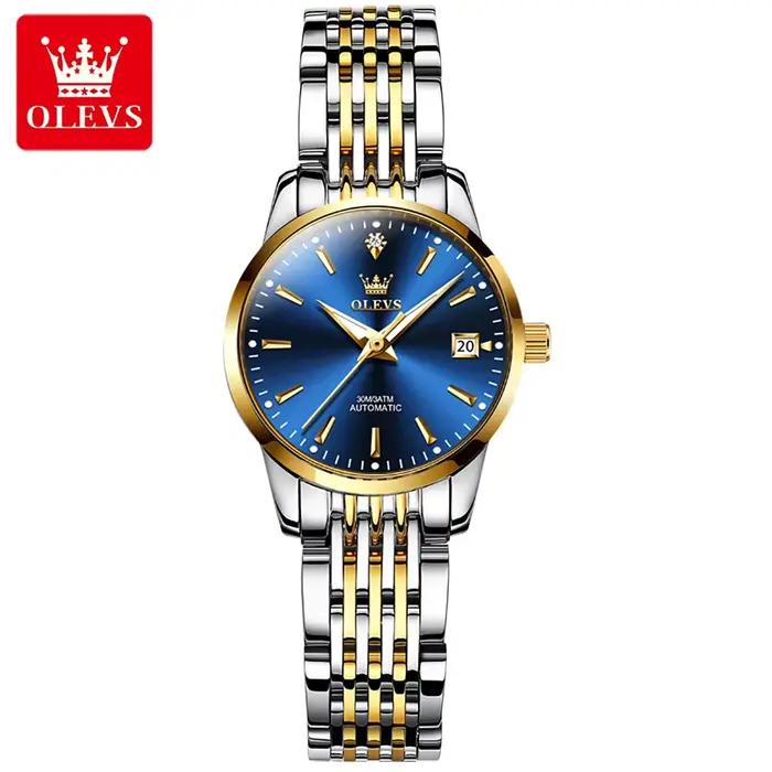 OLEVS 6635 marque de luxe dames montre automatique mécanique montre-bracelet étanche en acier inoxyd