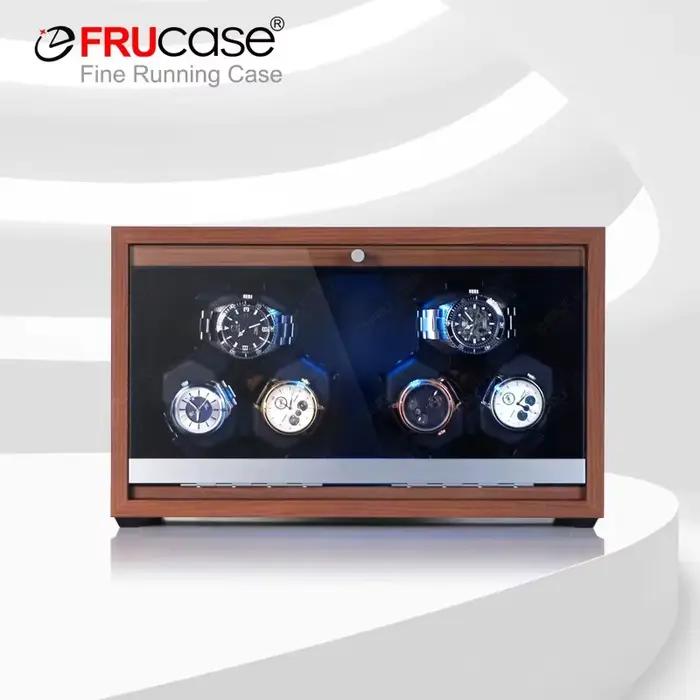 FRUCASE Watch Winder Remontoir pour montre automatique Remontoir de Montre Automatique en Bois, Boît