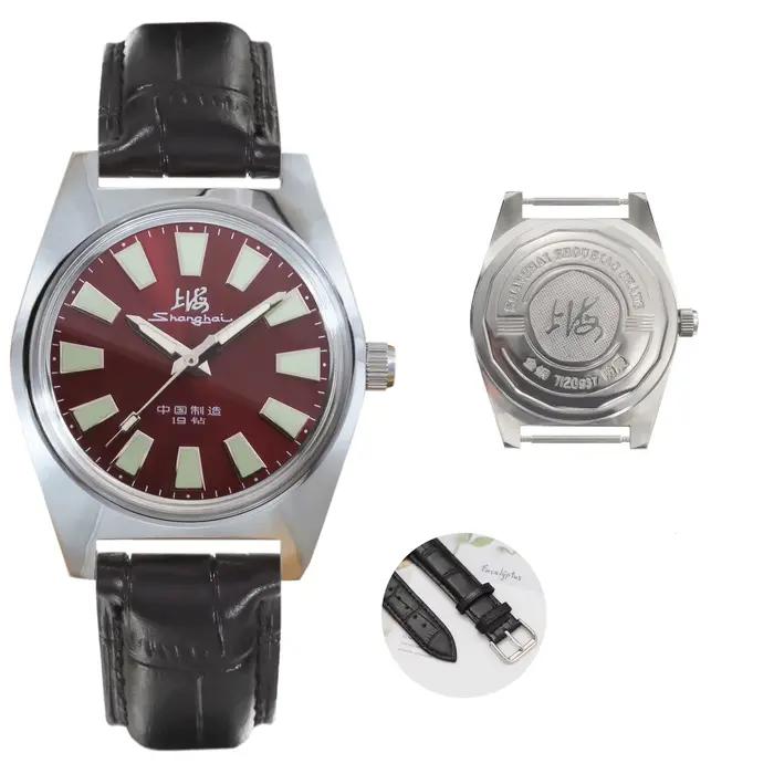 Montre de collection vintage de Shanghai, Chine, cadeau pour messieurs, vente en gros, livraison dir