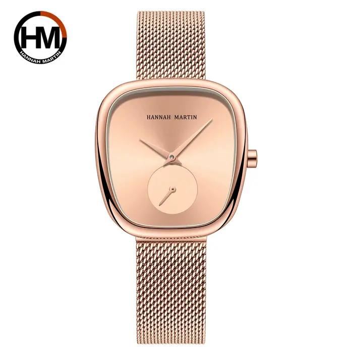 2025 nouvelles femmes montre-bracelet à Quartz 34mm baril de vin or Rose noir chronomètre à la mode 