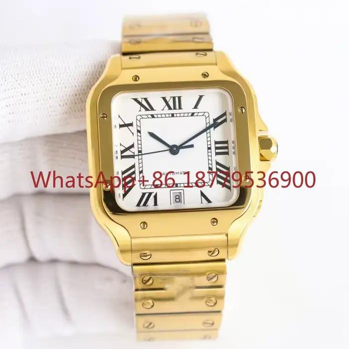 Montre automatique mécanique pour homme et femme 2026, 34 mm et 38 mm, bracelet en acier inoxydable 