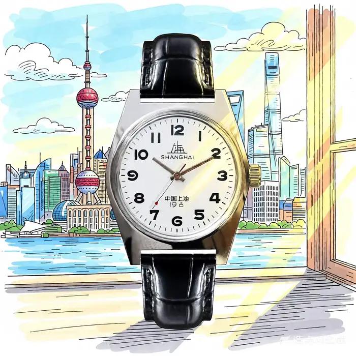 Montre pilote pour homme Shanghai 8120, 36 mm, mouvement manuel chinois vintage, cadeau de fête