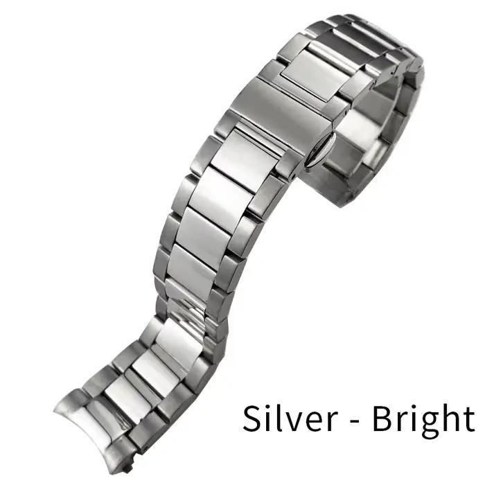 Bracelet de montre à extrémité incurvée, 19mm 20mm 21mm, pour Omega Seamaster AT150 41mm Aqua Terra,