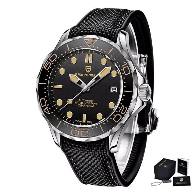 PAGANI DESIGN – montre-bracelet automatique pour hommes, marque de luxe, Top 007 Commander, mécaniqu