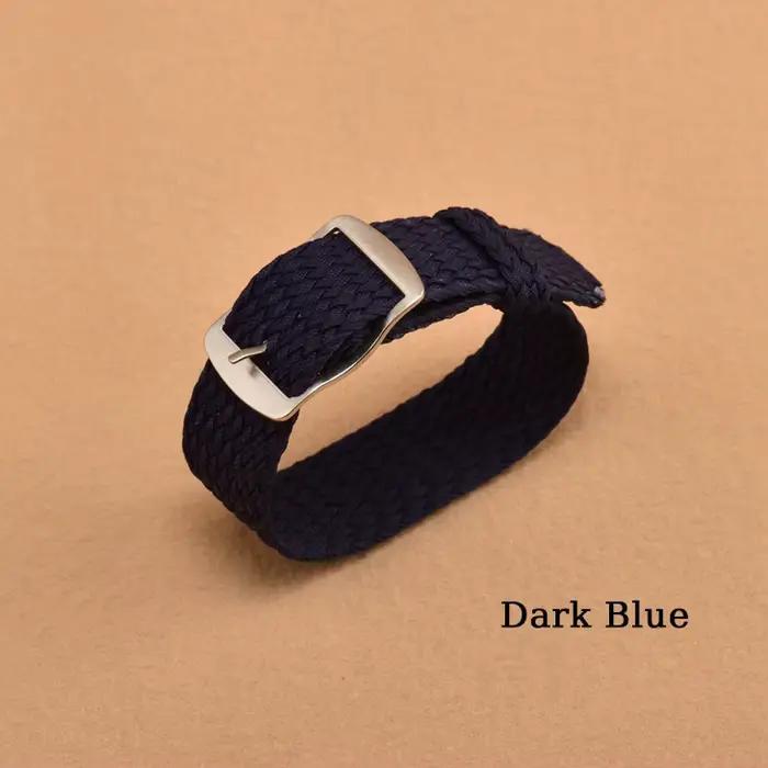 Bracelet de montre en Nylon tissé pour Bracelet de montre Perlon femmes hommes Bracelet accessoires 