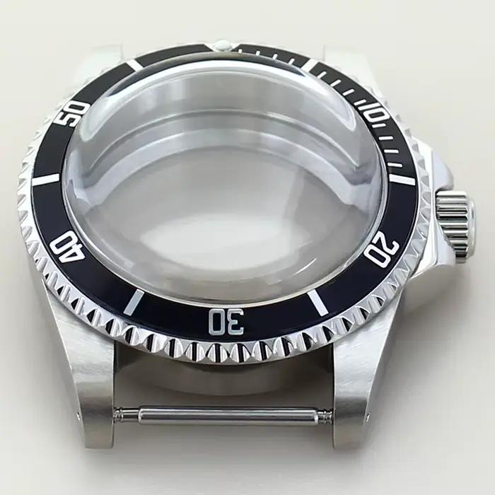 Boîtier de montre de plongée Vintage pour hommes, 38mm, dôme en verre acrylique pour Seiko NH35 NH36