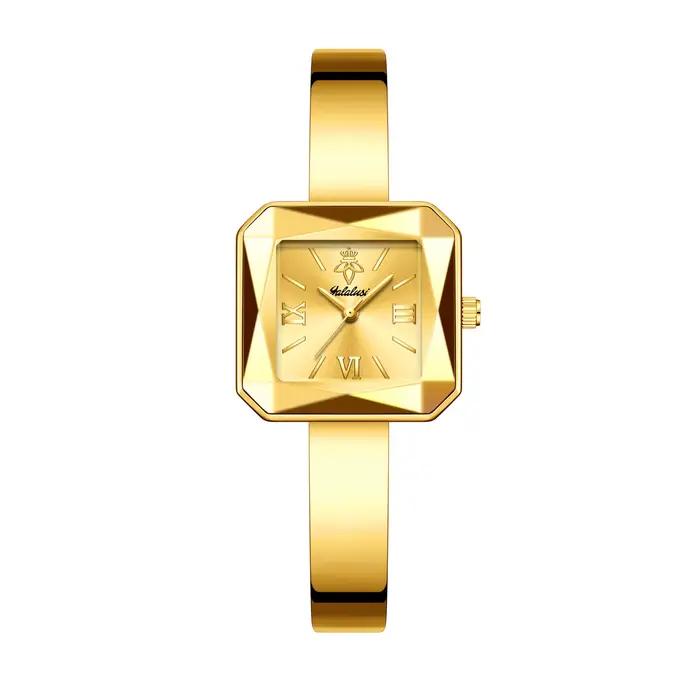 Montre-bracelet pour femme de la marque Yalalusi avec cadran carré : un cadeau sophistiqué pour les 