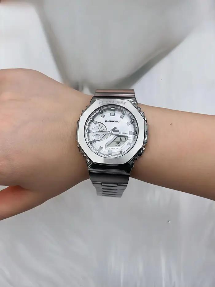 Montre Iced Out unisexe, montre de sport, boîtier en alliage, fermoir pliant, heure mondiale, toutes