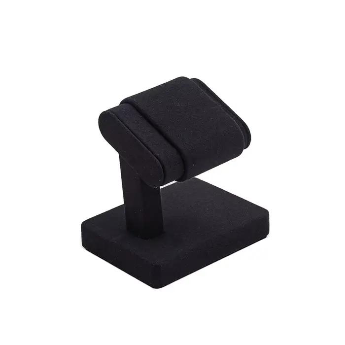 Support de Présentation pour Montres en Velours Noir, Présentoir Simple et Double Anti-Rayures pour 