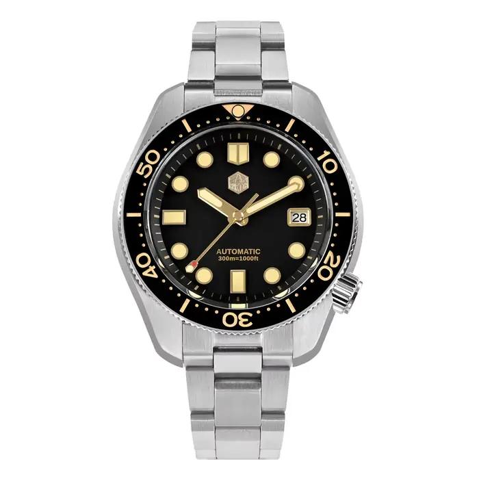 San Martin Design – montre de plongée pour hommes, 44mm, MM300, Sport, acier, Vintage, NH35, automat