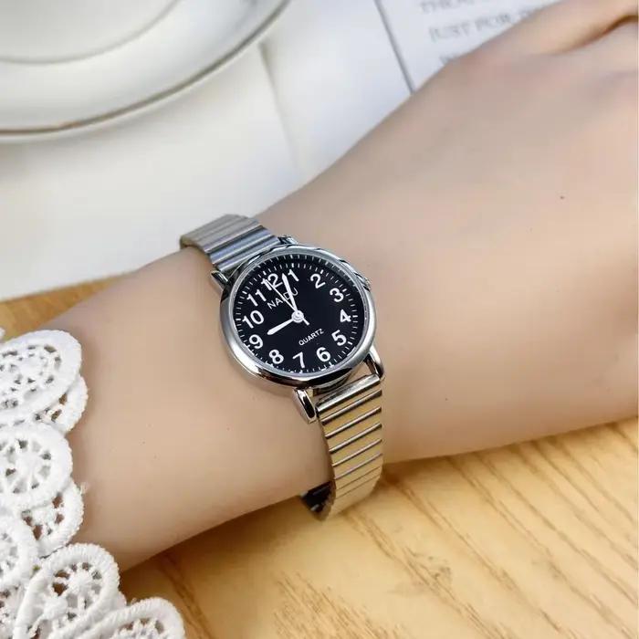Montre-bracelet à quartz en acier inoxydable pour femme