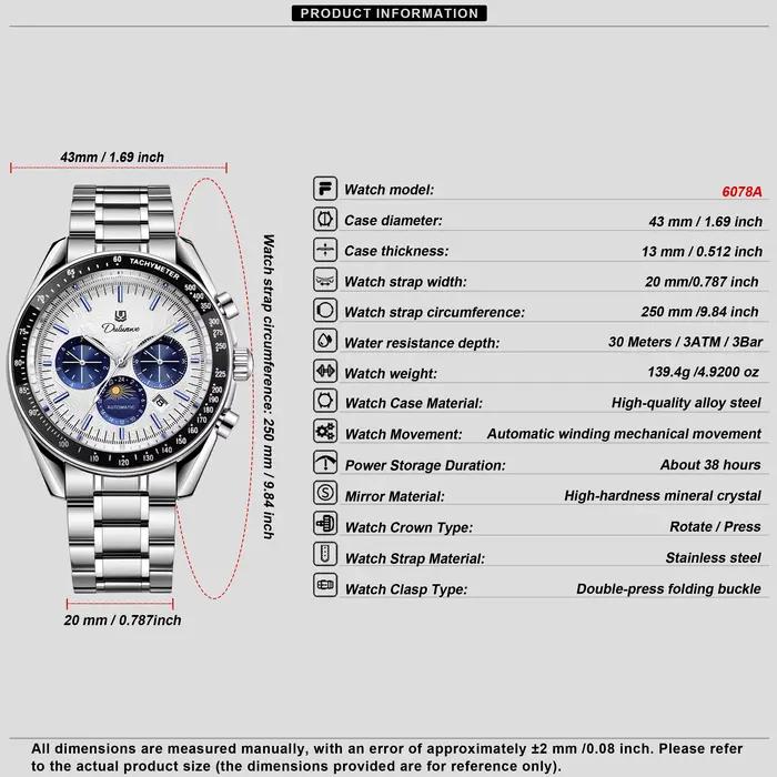 DULUNWE – montre automatique pour hommes