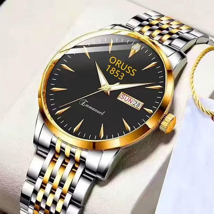 ORUSS marque de luxe montres à Quartz pour hommes