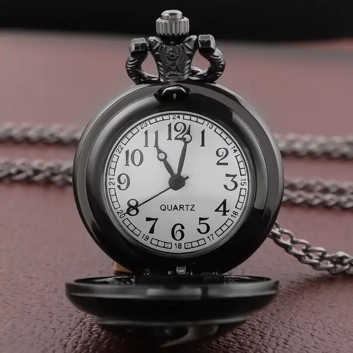 Montre de poche à Quartz en forme de dôme en verre