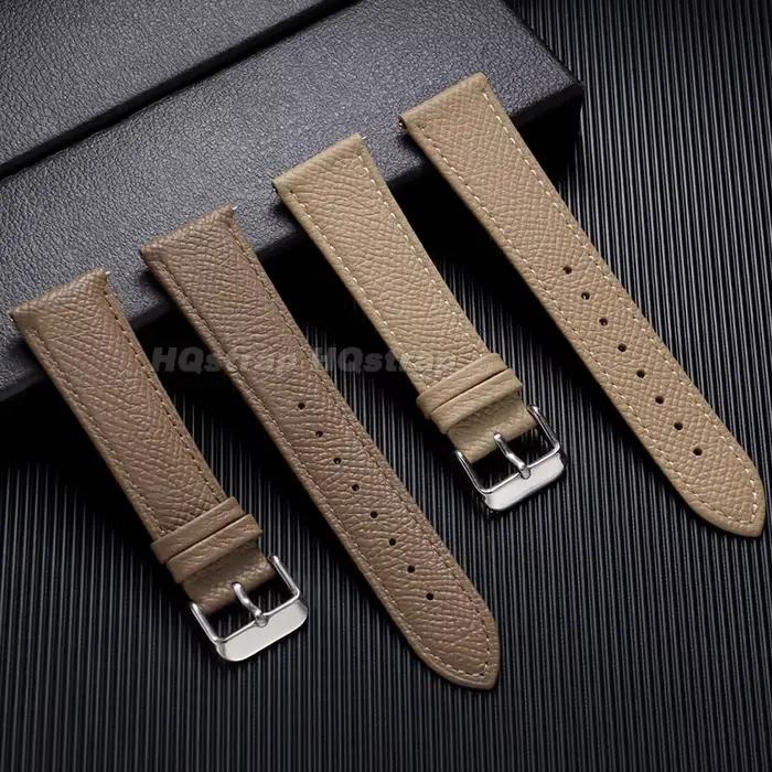 Bracelet de montre en cuir grainé 18mm 19mm 20mm 21mm 22mm à dégagement rapide
