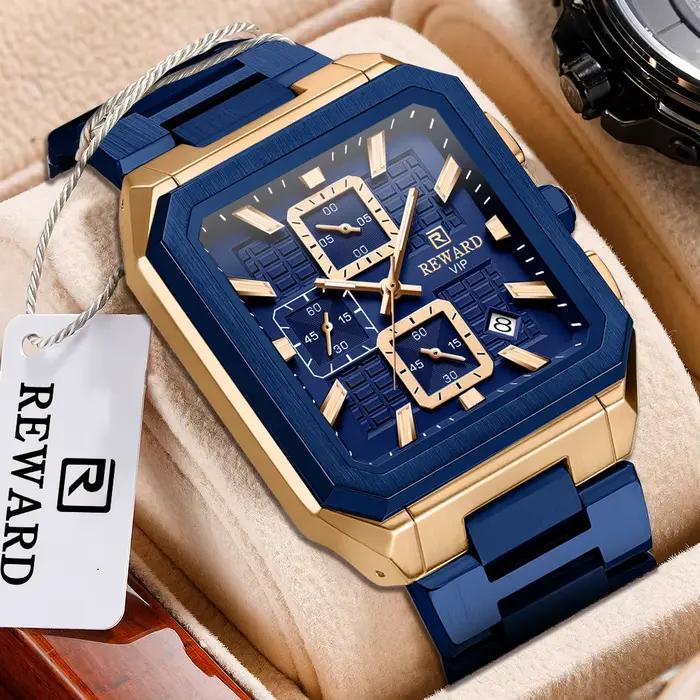 Montres à Quartz carrées pour hommes