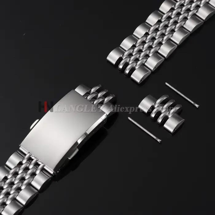 Bracelet de montre en acier inoxydable massif