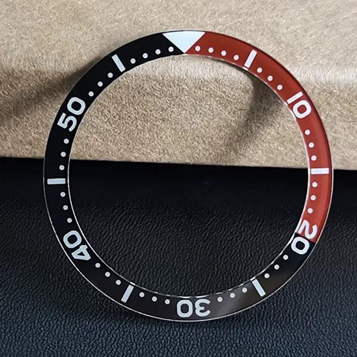 Accessoire de montre Seiko SKX007/009 Nouveau N° Insert de lunette lumineux en saphir de remplacement pour SRPD51/53