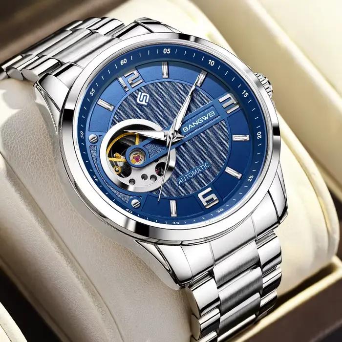 BANGWEI 2025 nouvelle mode montres mécaniques hommes LIGE luxe automatique montre