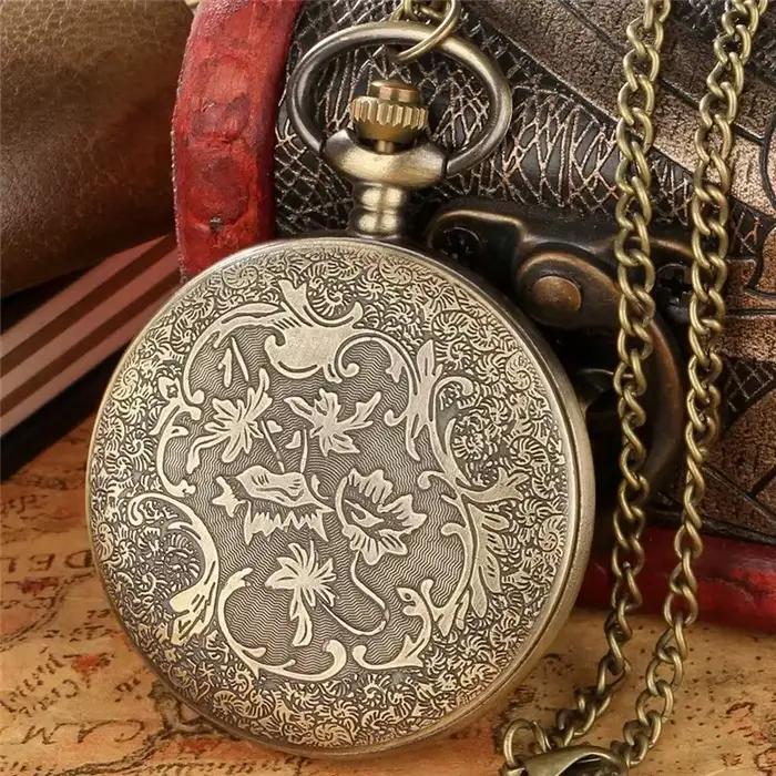 Montre de poche analogique à Quartz pour hommes