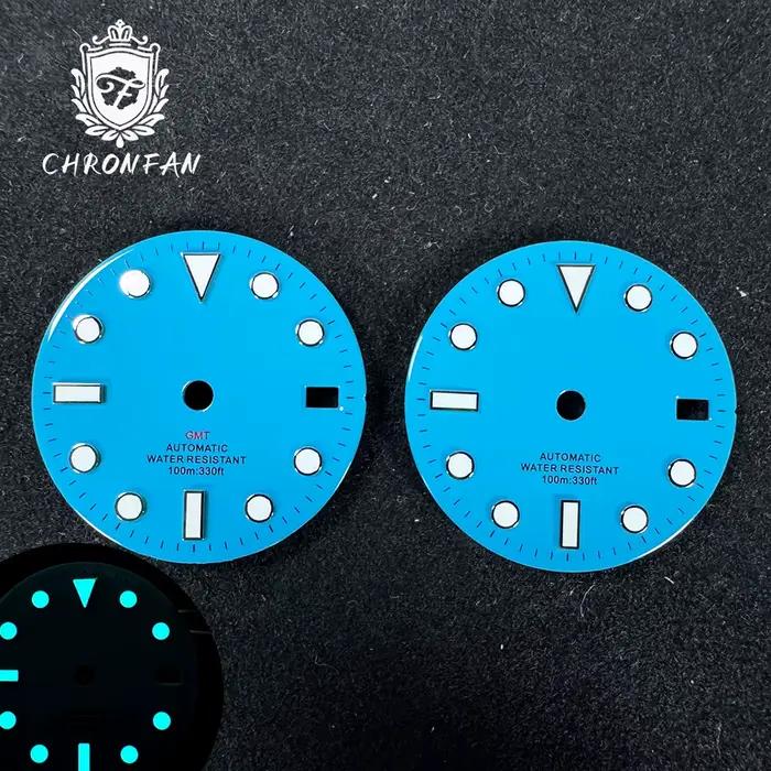 Bleu glace 28.5mm pour sous-montre cadran