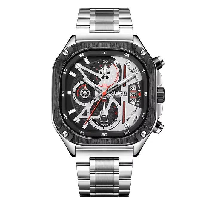 Montre à quartz noire MEGIR 2217