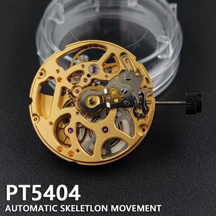 Montre mouvement automatique tricoté doré et métal argenté avec roue de date polices variées pour homme et femme occasions spéciales