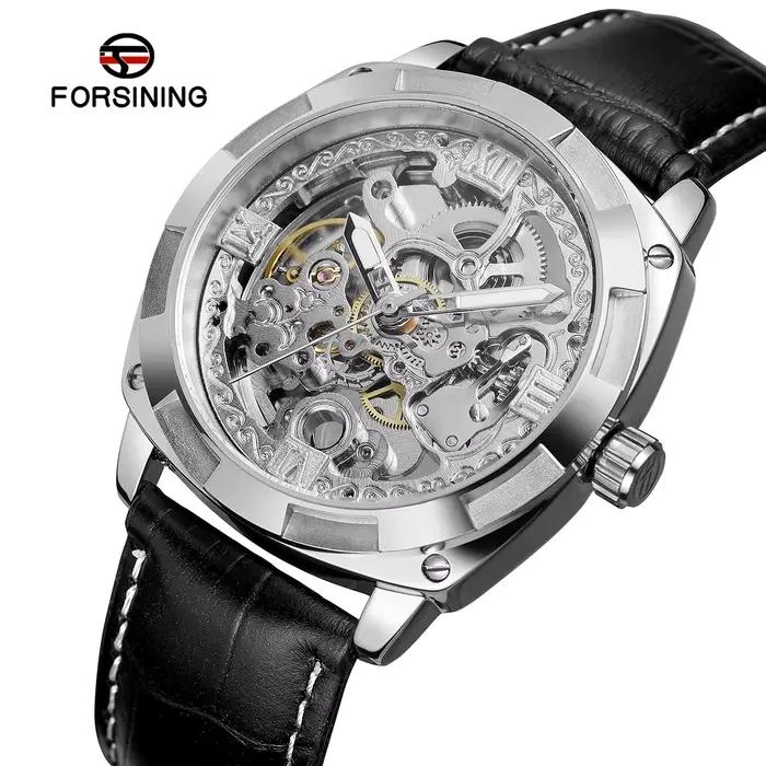 Nouvelle conception 2026 FORSINING Montre automatique classique décontractée