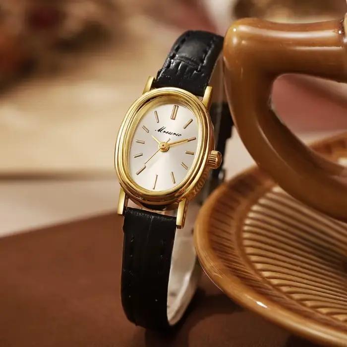 Montre de luxe à quartz avec cadran œuf de pigeon