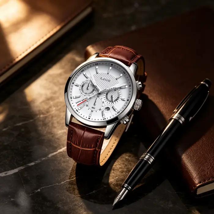 Montres pour hommes LIGE Chronographe