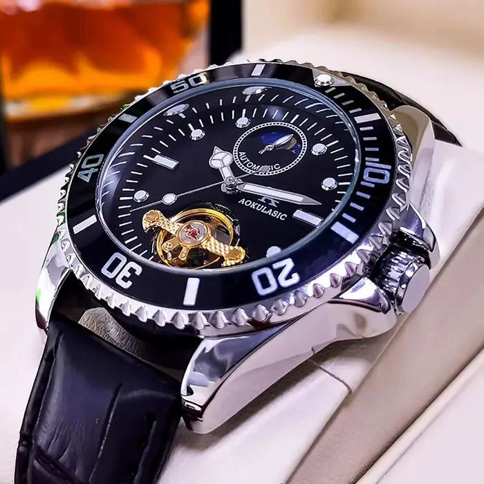 Montres pour hommes AOKULASIC Tourbillon