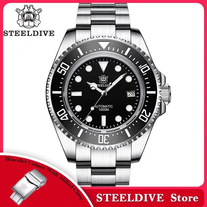 STEELDIVE 1000M étanche 45.4MM grande montre fantôme d'eau pour hommes Super BGW9
