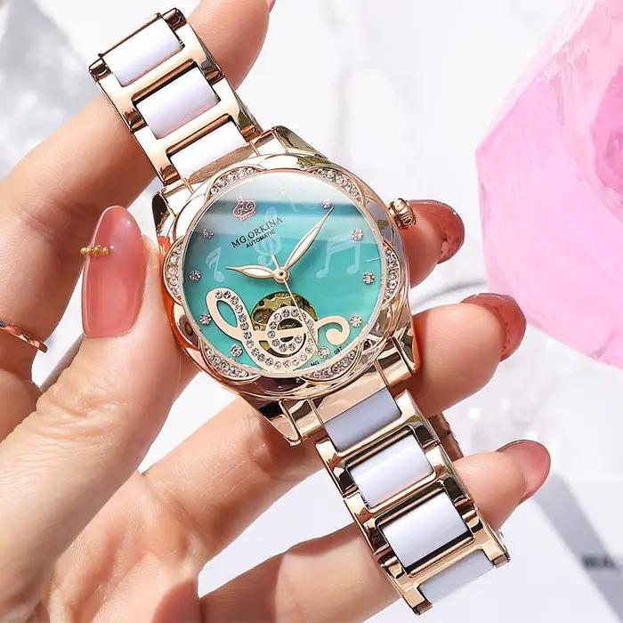 ORKINA nouvelle marque de luxe femmes montres mécaniques automatiques dames Montre Reloj Mujer