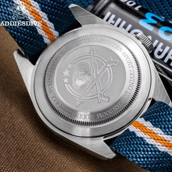 Montre GMT Addiesdive résistante à l'eau pour hommes occasionnels sportifs et affaires