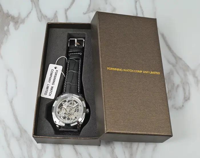 Nouvelle conception 2026 FORSINING Montre automatique classique décontractée