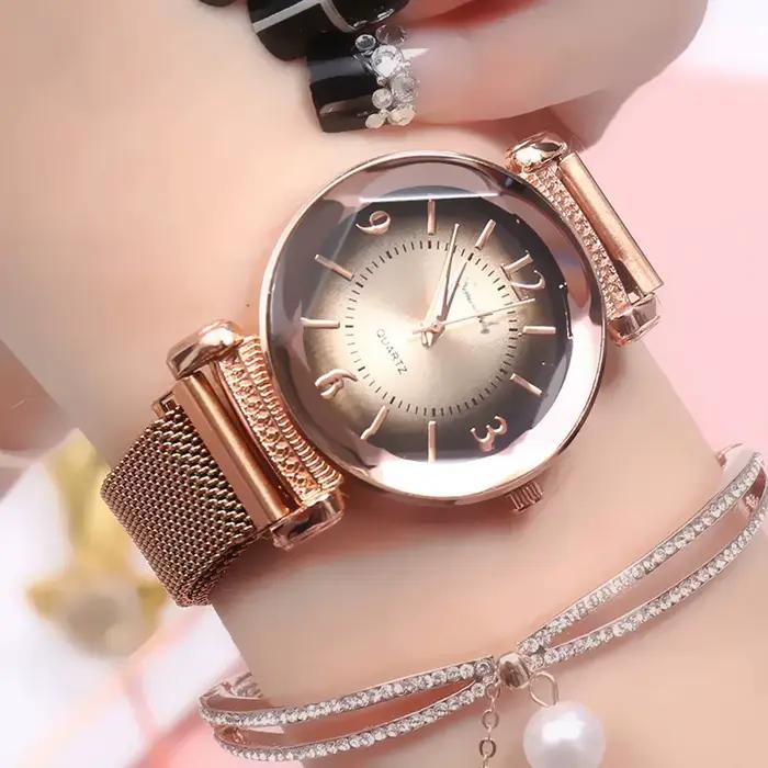 Nouvelle montre Milan sauvage pour femmes avec affichage analogique-digital et boucle ardillon ajustable pour occasions spéciales