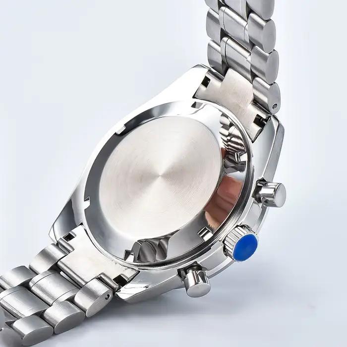 Montre Quartz Multifonction Boitier Acier Inoxydable Cadran Panda Occasions Speciales Hommes