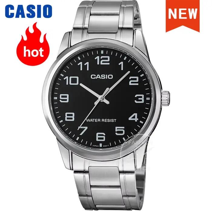 Montre Casio homme quartz résistante à l'eau avec alarme et chronographe pour affaires et loisirs occasions spéciales